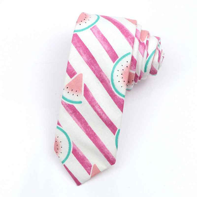 Korean Style Narrow Men's Clothing Cotton Tie