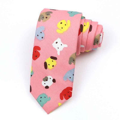 Korean Style Narrow Men's Clothing Cotton Tie