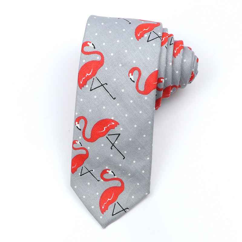 Korean Style Narrow Men's Clothing Cotton Tie