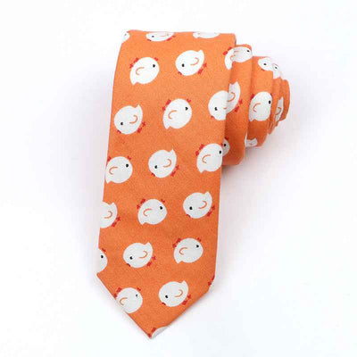 Korean Style Narrow Men's Clothing Cotton Tie