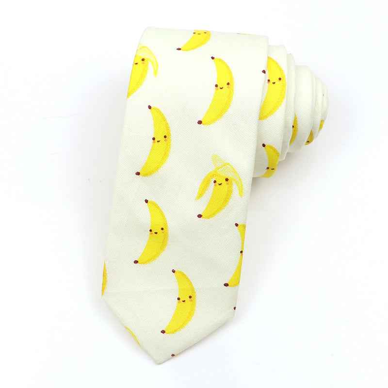 Korean Style Narrow Men's Clothing Cotton Tie