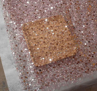 Sequined Pearl Embroidery Lace Asymmetric Single Sleeve Dress