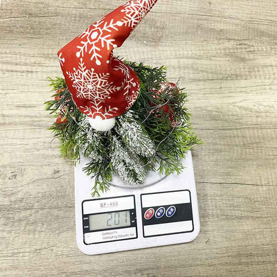 Golden Green Christmas Supplies Window Decoration Green Plants With Lights Faceless Elderly Floor Fine Doll