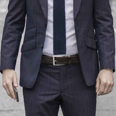 Men's Belt Pin Buckle Real Cowhide