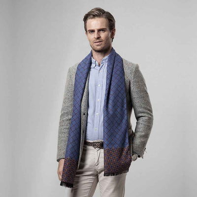 Ethnic classic plaid casual warm scarf