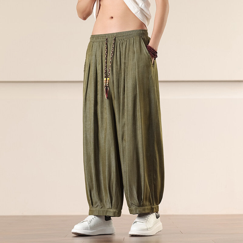 Casual Men's Retro Loose Plus Size Harem Pants SHOPPORA