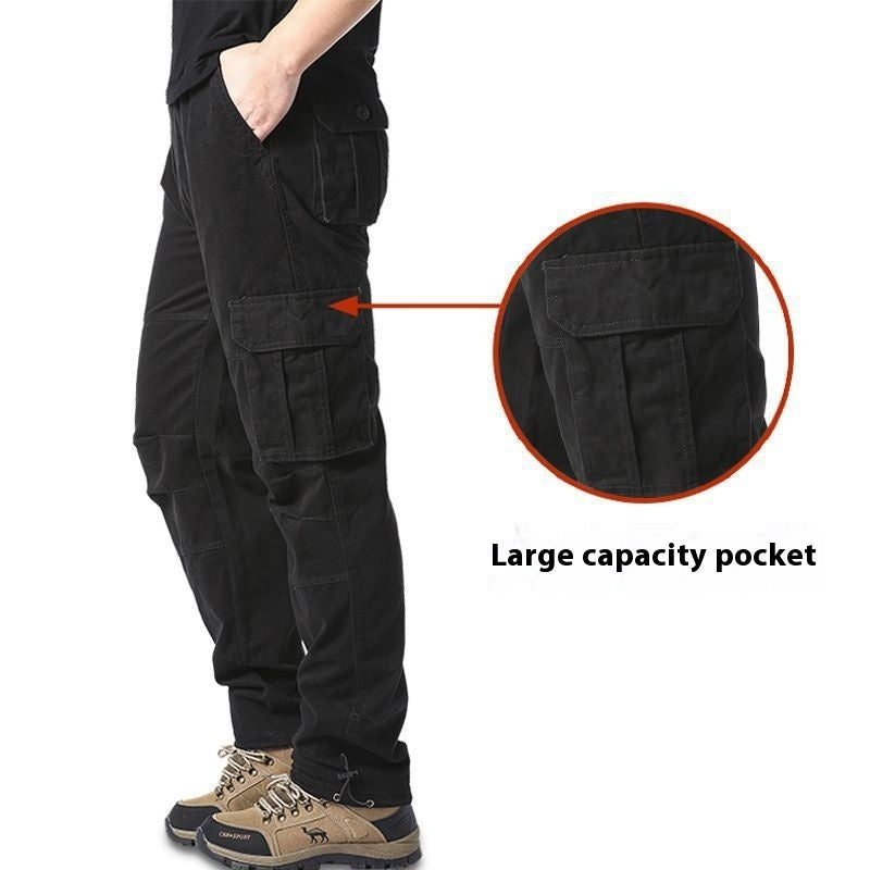 Cotton Tooling Plus Size Trousers Multi-pocket Wear-resistant SHOPPORA