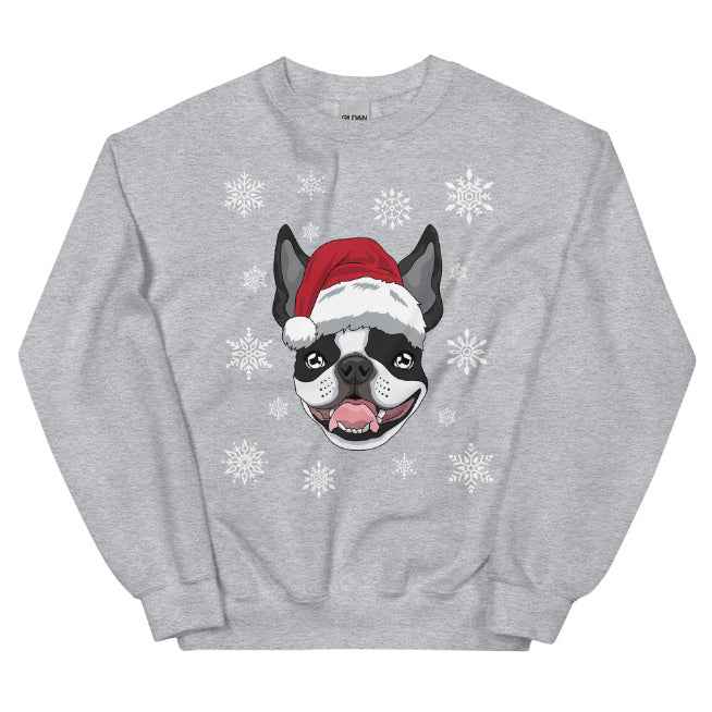 Christmas Movie Boston Terrier Sweatshirt