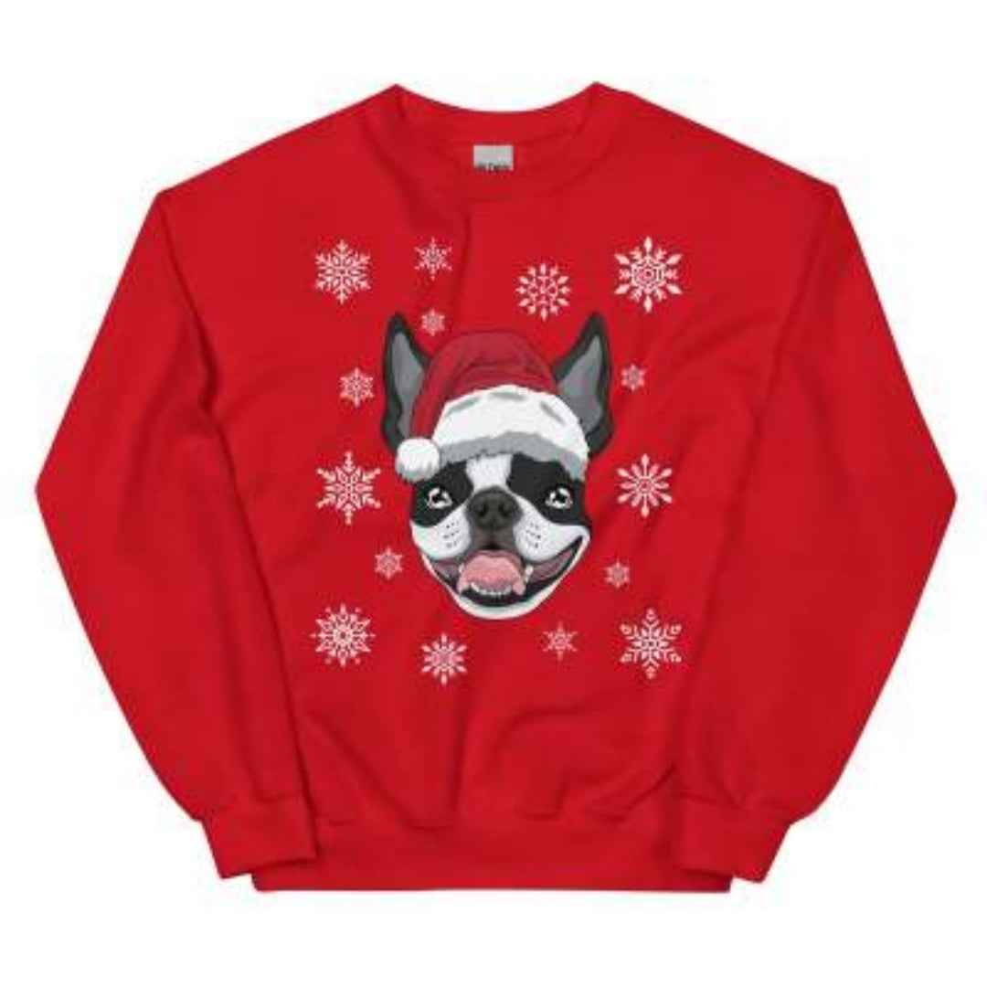 Christmas Movie Boston Terrier Sweatshirt
