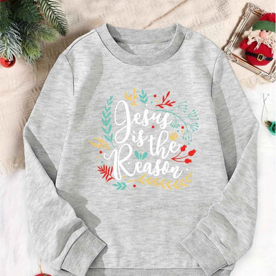 Christmas Season Printed Girls' Sports Sweater