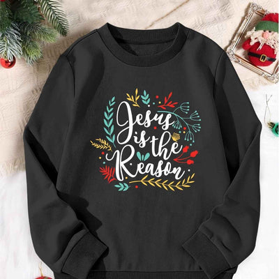 Christmas Season Printed Girls' Sports Sweater