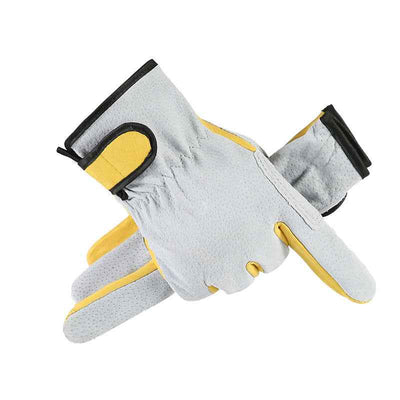 Arc-welder's Gloves Short Work Welding Labor Protection Leather Gloves