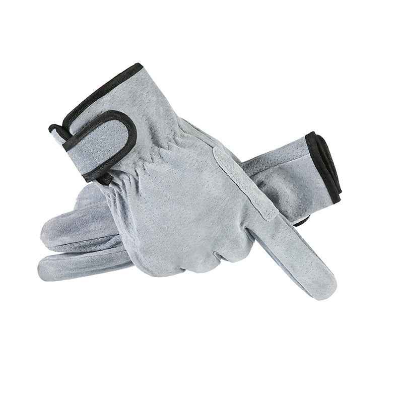 Arc-welder's Gloves Short Work Welding Labor Protection Leather Gloves