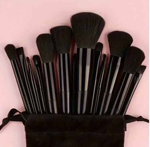 Cloth Bag Portable Soft Hair Makeup Brush Suit