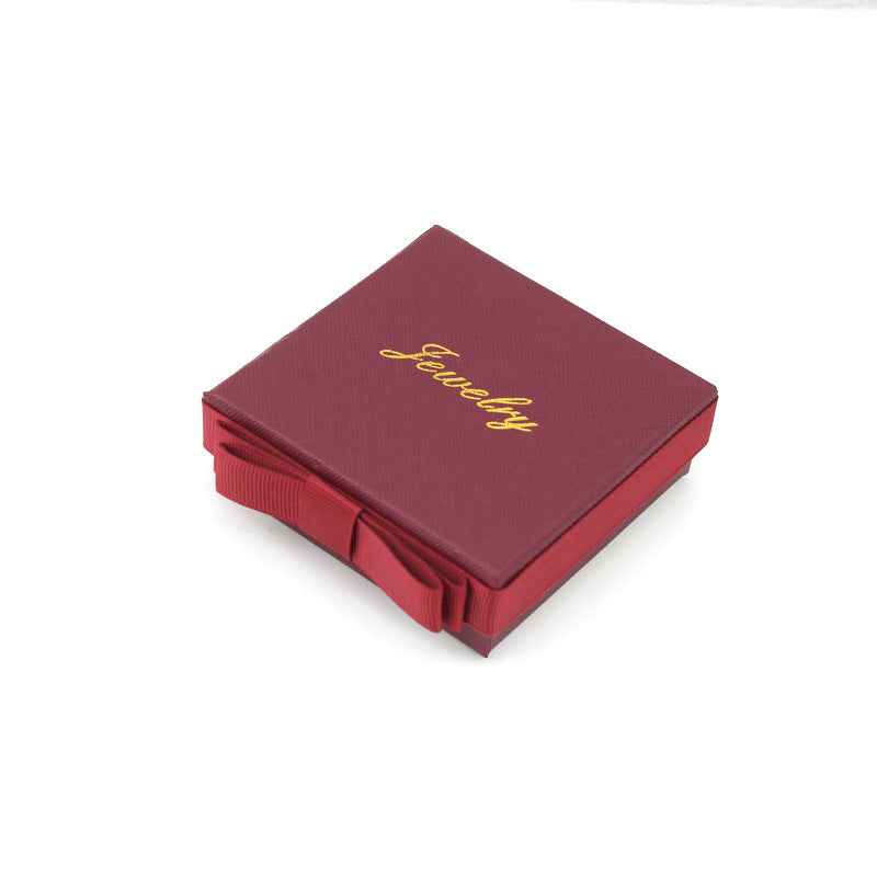 Packaging Gift Box Dark Green Bow Jewelry Box Ring Box Necklace Box Jewelry Box Bracelet Box Wholesale