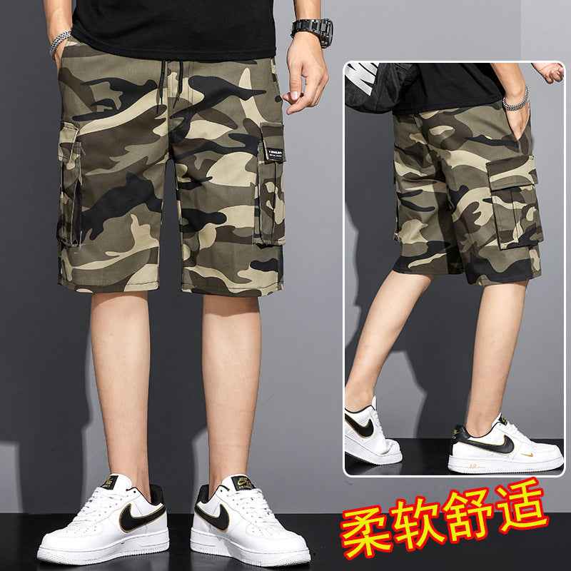 Summer Camouflage 5-point Workwear Shorts Men