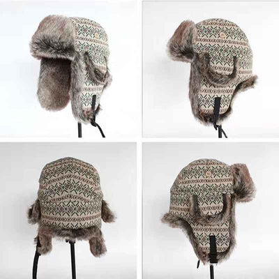 Men Plus Velvet Cycling Wind And Cold Ear Protection Hat