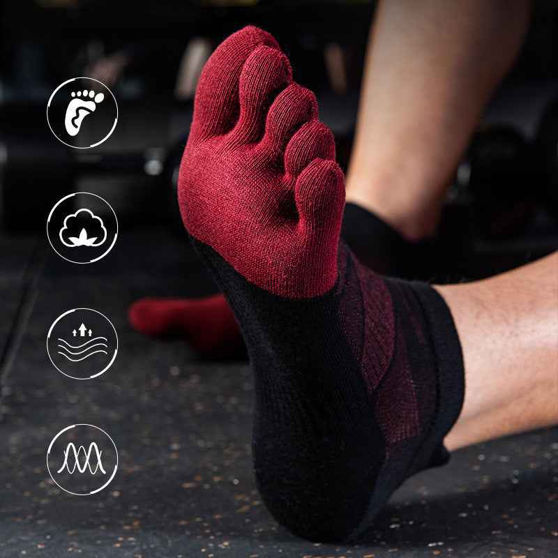 Men's Sweat Absorbent Quick Dry Low Toe Socks