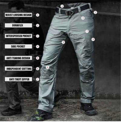 Overalls Men's Self-cultivation Wear-resistant Military Fan Training Pants