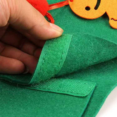 Felt Christmas Tree Three-dimensional Holiday High-grade Decorations With Lights Children Handmade Pendant