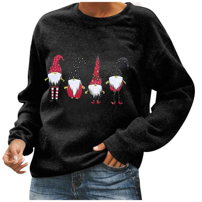 Christmas tree long sleeve round neck sweater