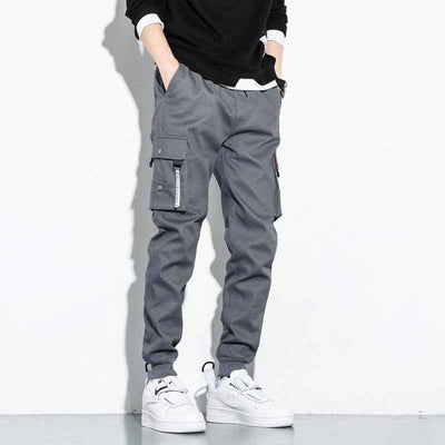 Korean Loose Cotton Sports Cargo Pants