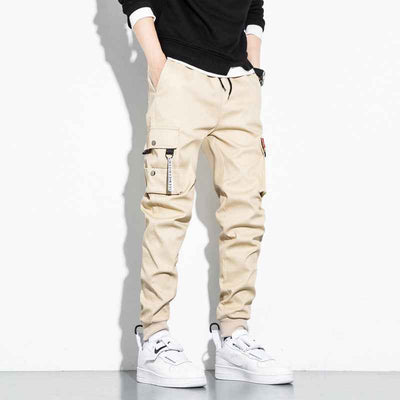 Korean Loose Cotton Sports Cargo Pants