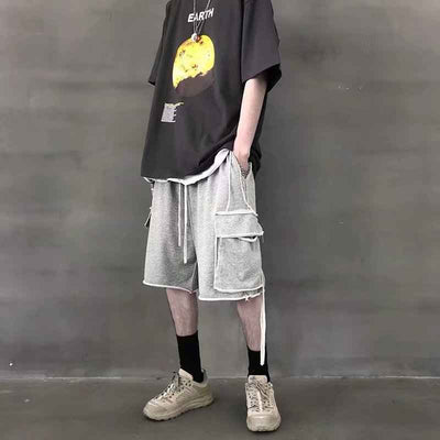 Large Loose Tooling Sports Street Trend Hip Hop Tide Brand Bf Harajuku Style