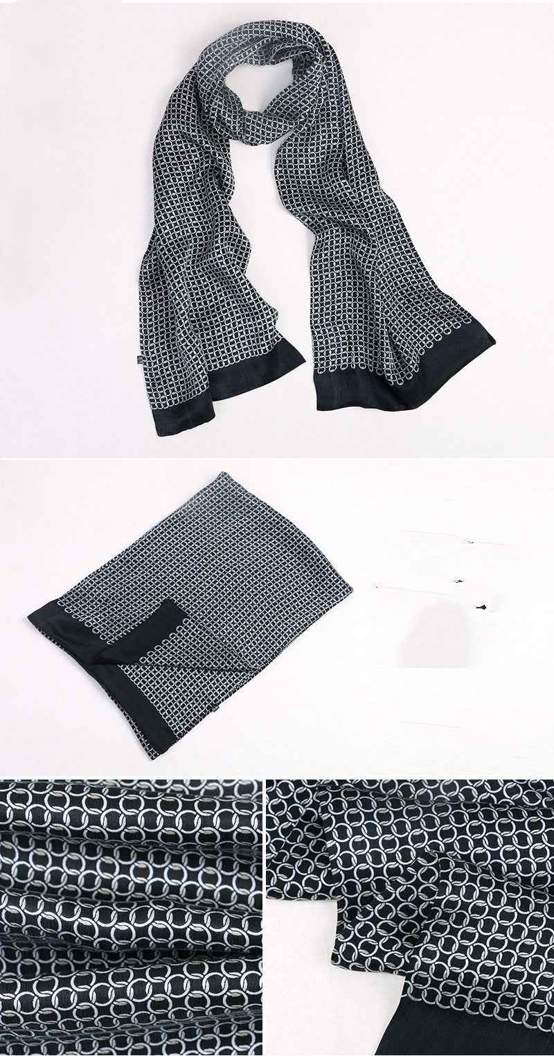 Men's silk scarf