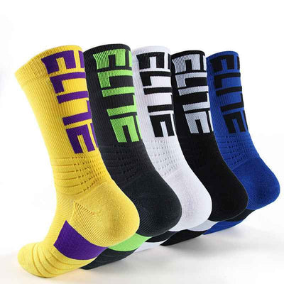 Men's Basketball Socks Letter High-top Thickening Moisture-absorbing Sports Tide Socks