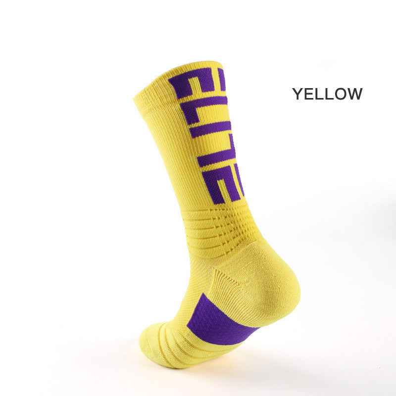 Men's Basketball Socks Letter High-top Thickening Moisture-absorbing Sports Tide Socks