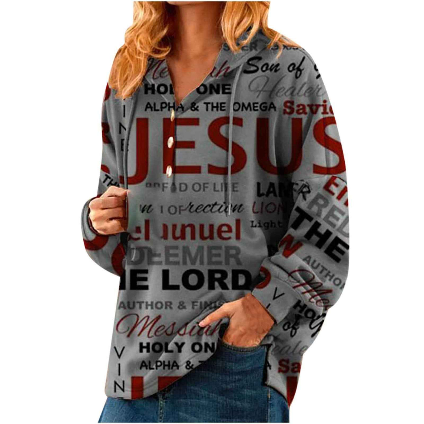 Ladies Short Casual Hooded Christmas Sweater