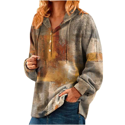 Ladies Short Casual Hooded Christmas Sweater