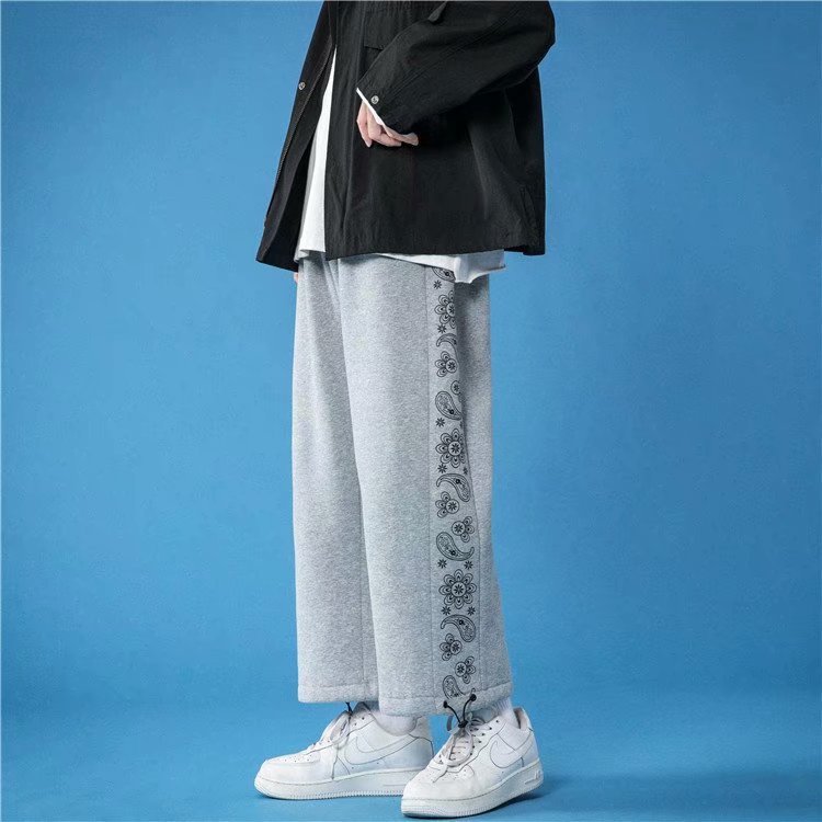 Loose Tie Foot Casual Trousers Men's Fashion SHOPPORA