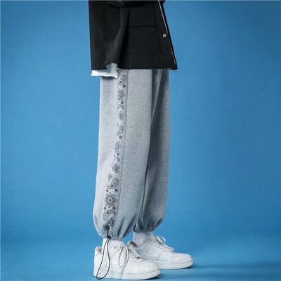 Loose Tie Foot Casual Trousers Men's Fashion SHOPPORA