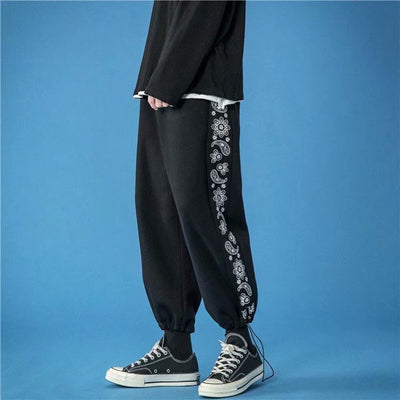 Loose Tie Foot Casual Trousers Men's Fashion SHOPPORA