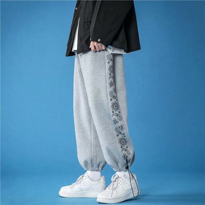 Loose Tie Foot Casual Trousers Men's Fashion SHOPPORA