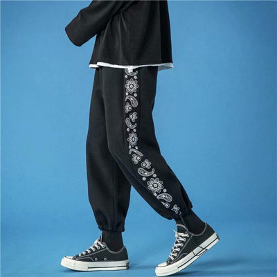 Loose Tie Foot Casual Trousers Men's Fashion SHOPPORA