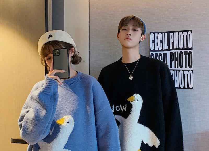 Winter Lazy Christmas Sweater Couple Outfit