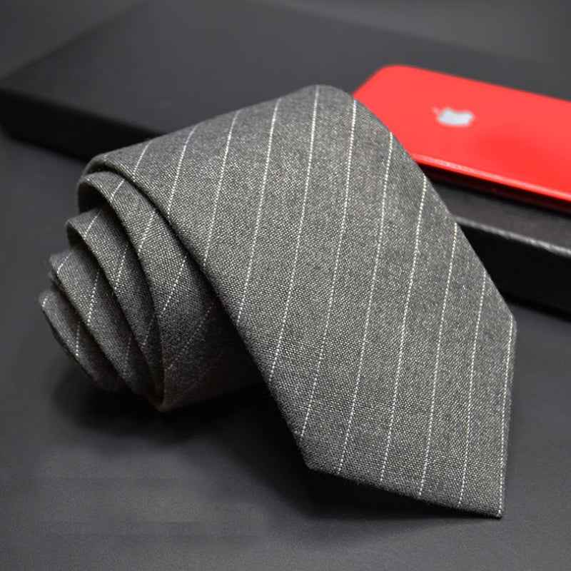 Striped men's tie