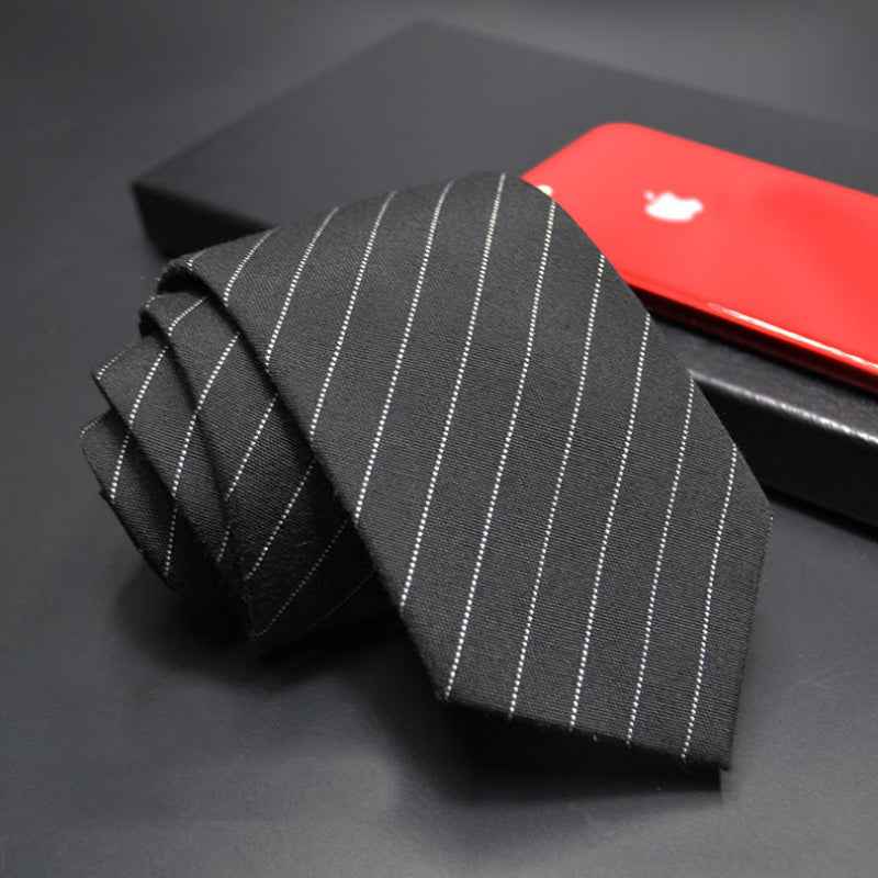 Striped men's tie