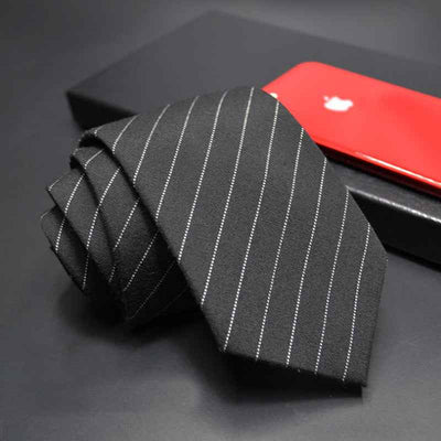 Striped men's tie