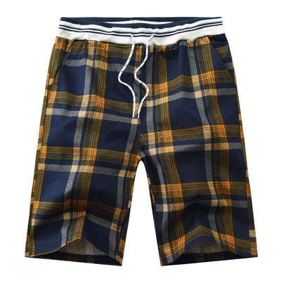 Summer Plaid Men's Casual Shorts