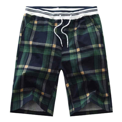 Summer Plaid Men's Casual Shorts