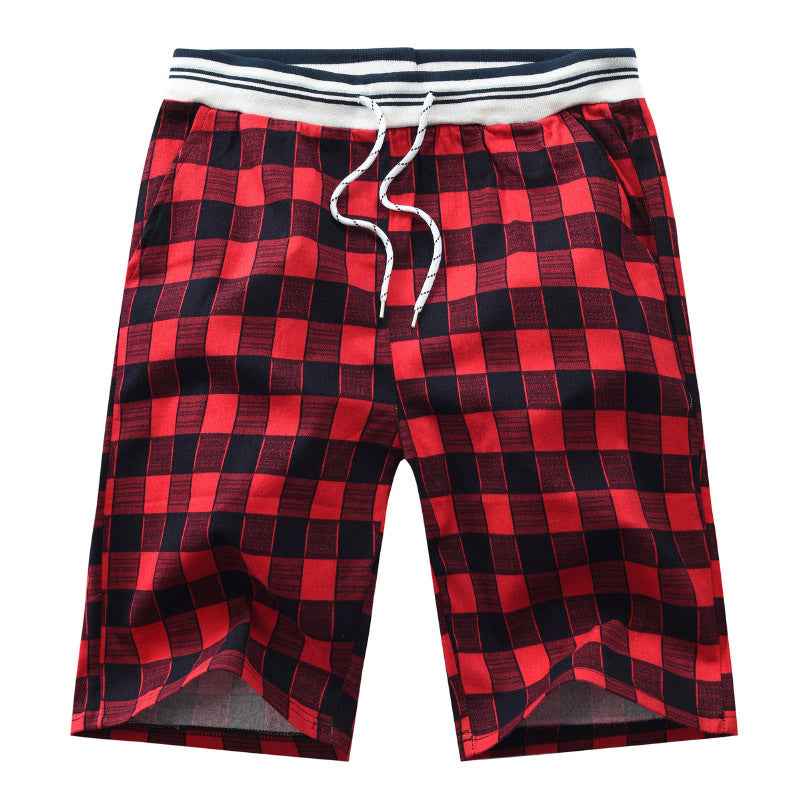 Summer Plaid Men's Casual Shorts