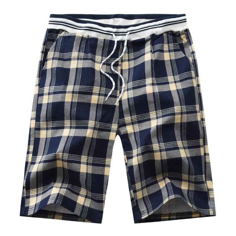 Summer Plaid Men's Casual Shorts