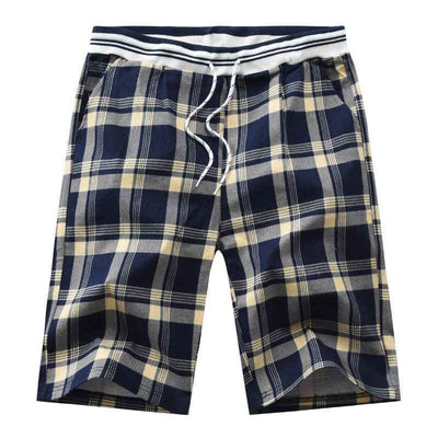 Summer Plaid Men's Casual Shorts