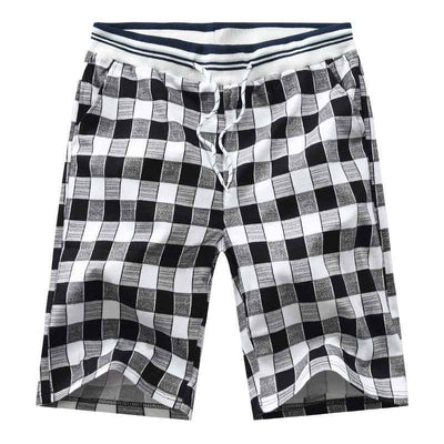 Summer Plaid Men's Casual Shorts