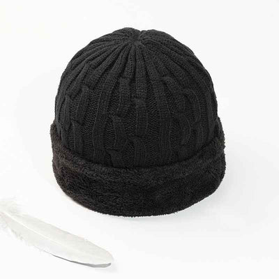 Men's Middle-aged And Elderly Wool Hat With Wool And Thick Knitted Hat