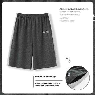 Summer Men's Loose Short Chic Personality Pants